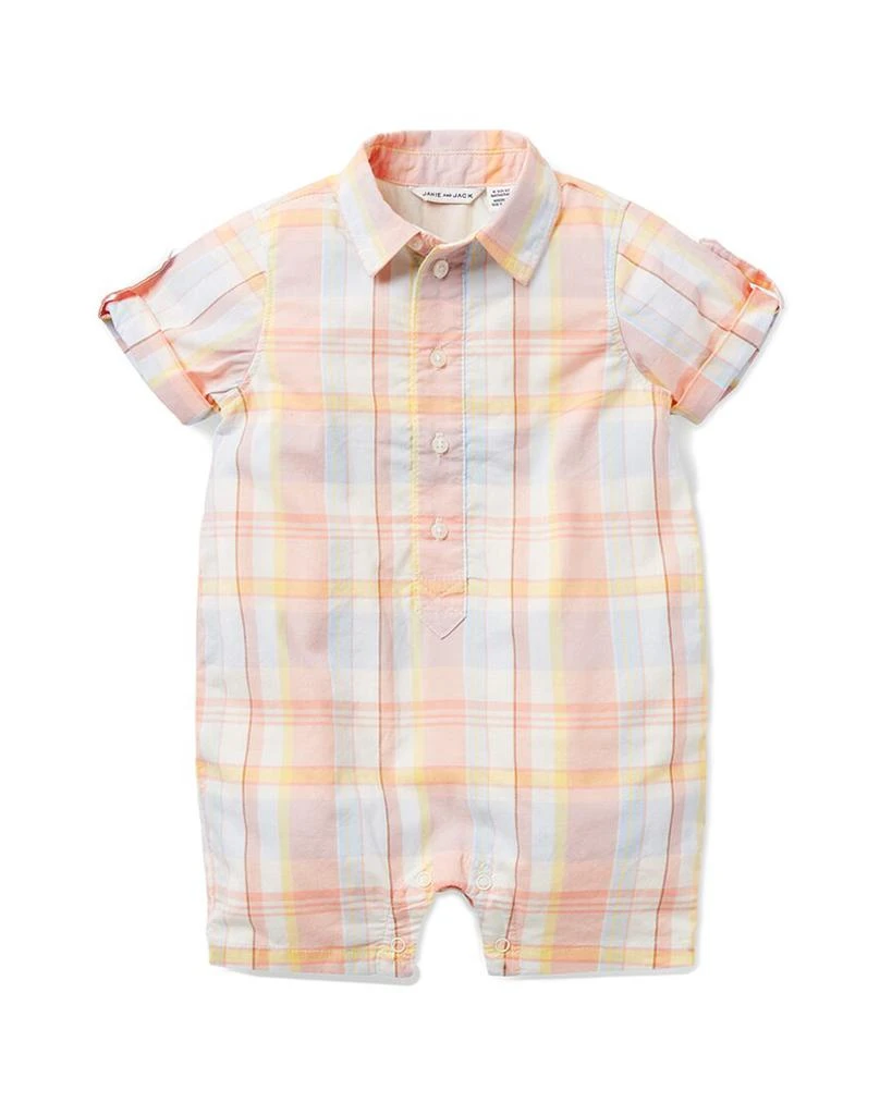 Janie and Jack Baby Madras Plaid Romper 1