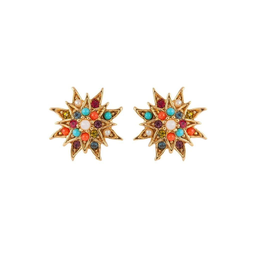 Susan Caplan Vintage 1980s vintage dorlan star swarovski crystal clip-on earrings 1