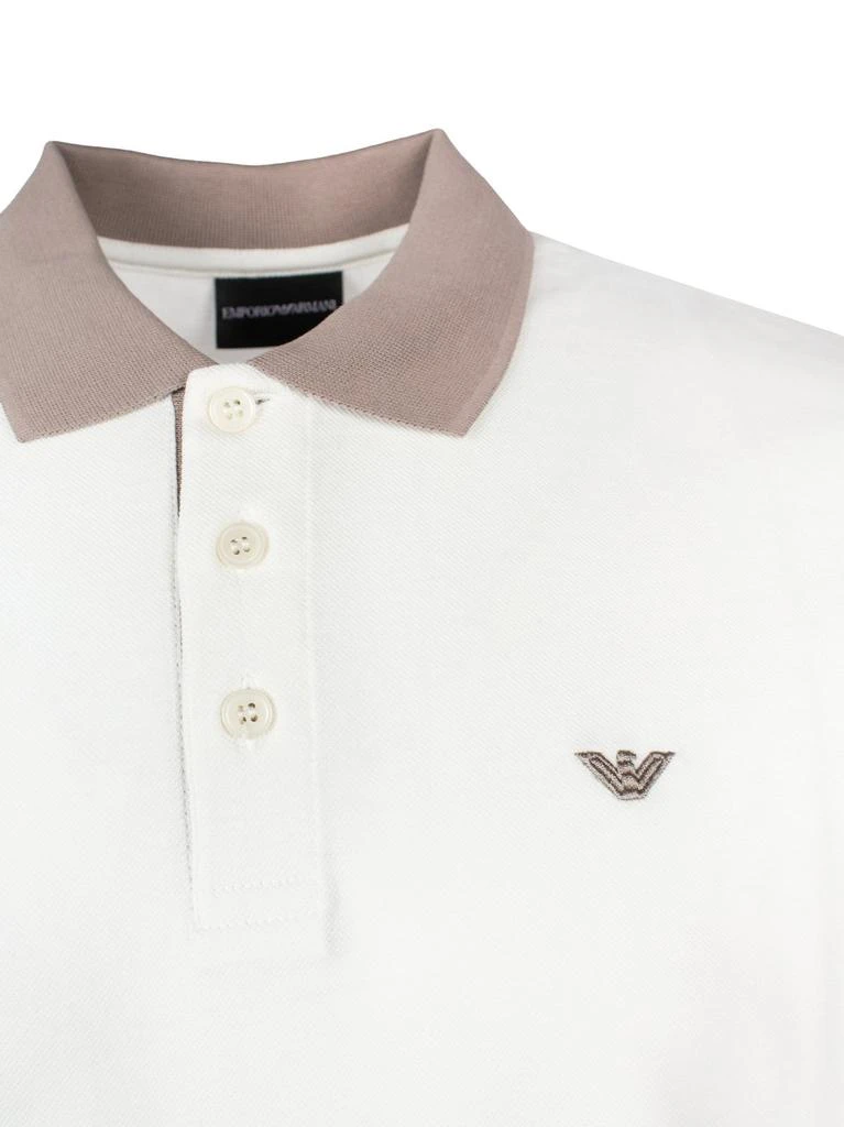 Emporio Armani Emporio Armani Logo-Embroidered Short-Sleeved Polo Shirt 3