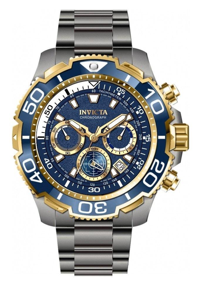 Invicta Men's TI-22 48mm Silver Tone Quartz Watch