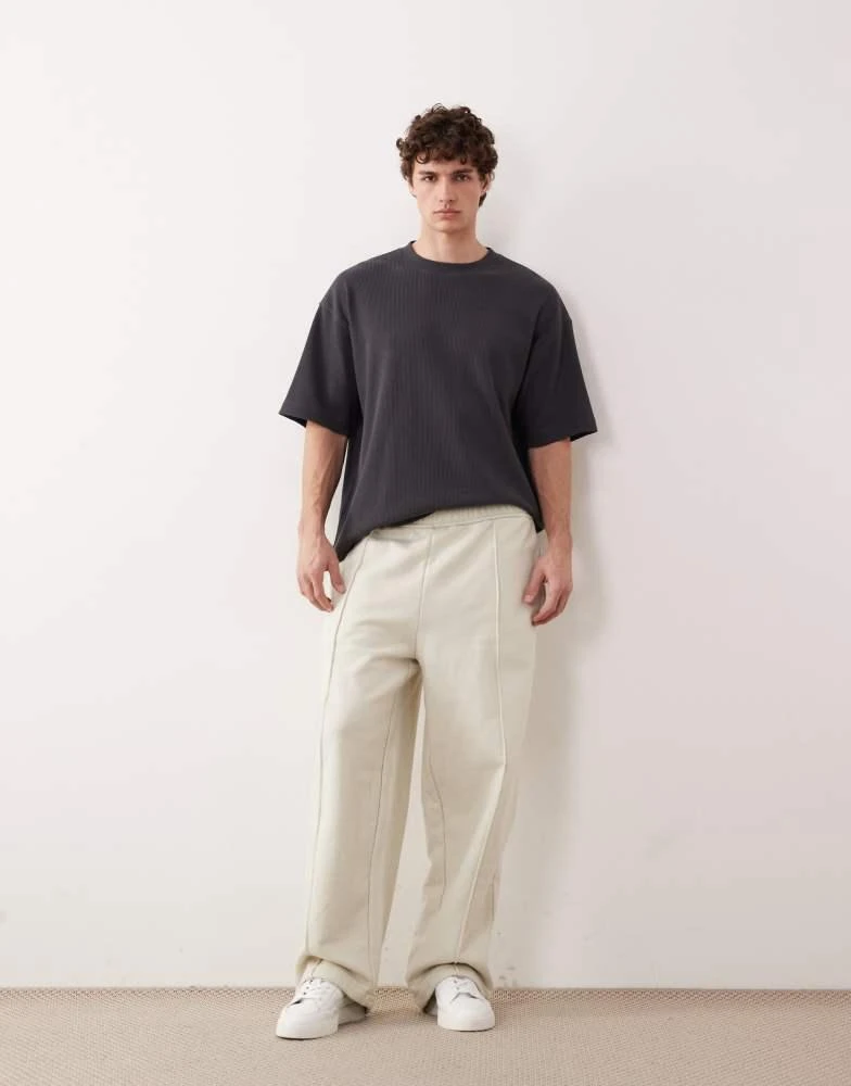 ASOS COLLECTIVE ASOS COLLECTIVE loose fit super heavyweight joggers in off white