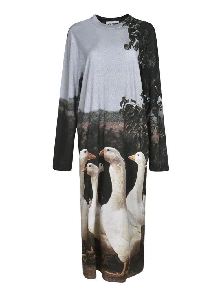 Moschino Moschino Interlock Goose Printed Dress 1
