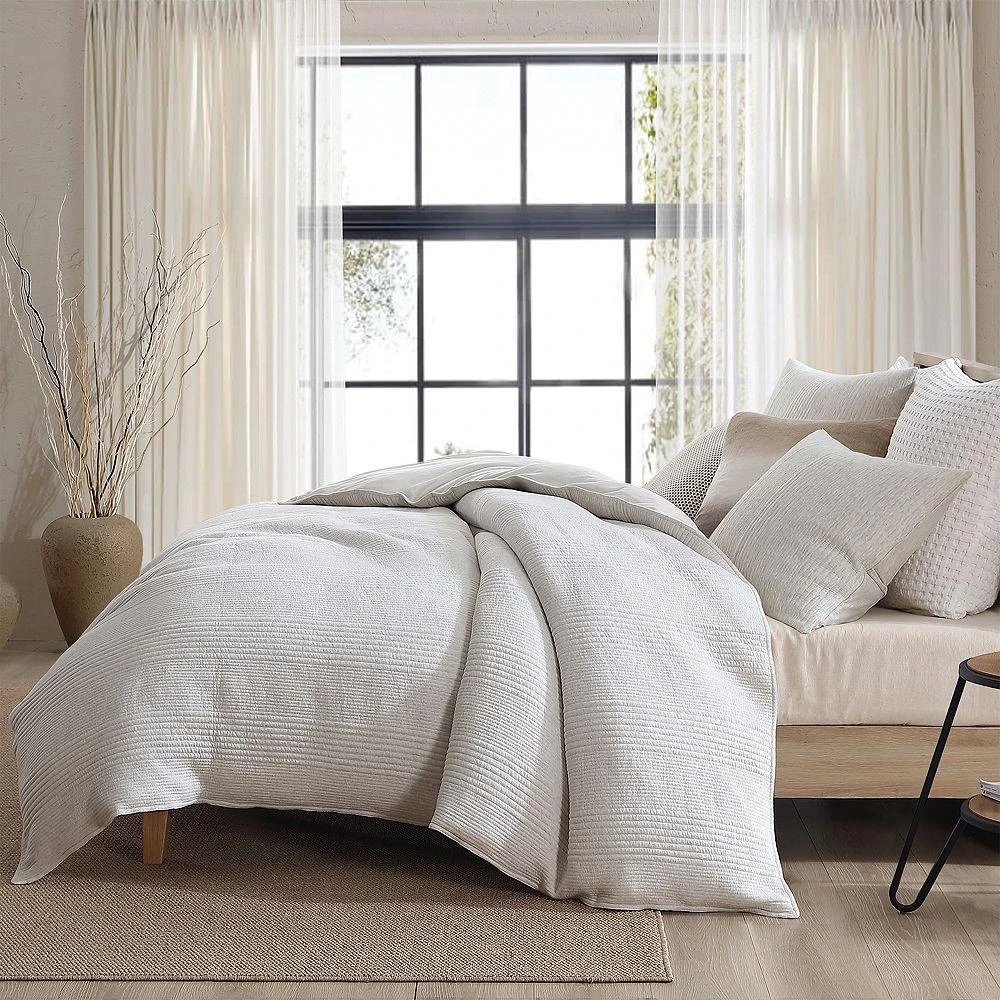 DKNY Ribbed Jersey Duvet Set, Full/Queen 5