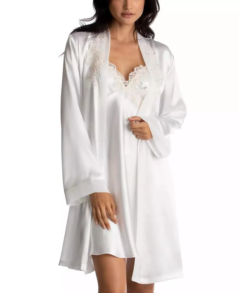Linea Donatella Sonya Embellished Satin Bridal Wrap Robe 6