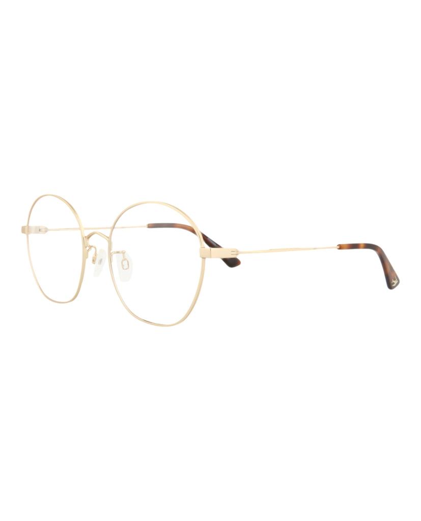 Alexander McQueen Round-Frame Metal Optical Frames