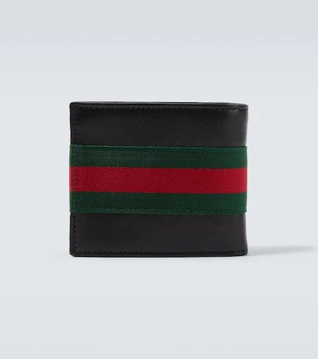 Gucci Web Trademark leather bifold wallet 3