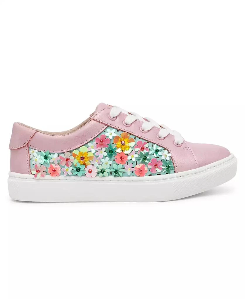 Betsey Johnson Little and Big Girls Romy Floral Sequin Sneaker 2