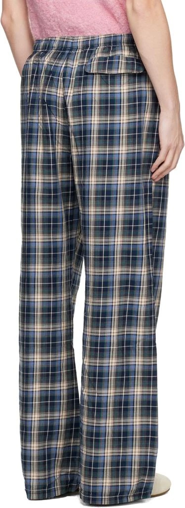 ERL Navy Plaid Sweatpants 3