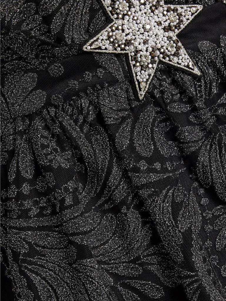 Saloni Jamie Paisley Tulle Minidress 7