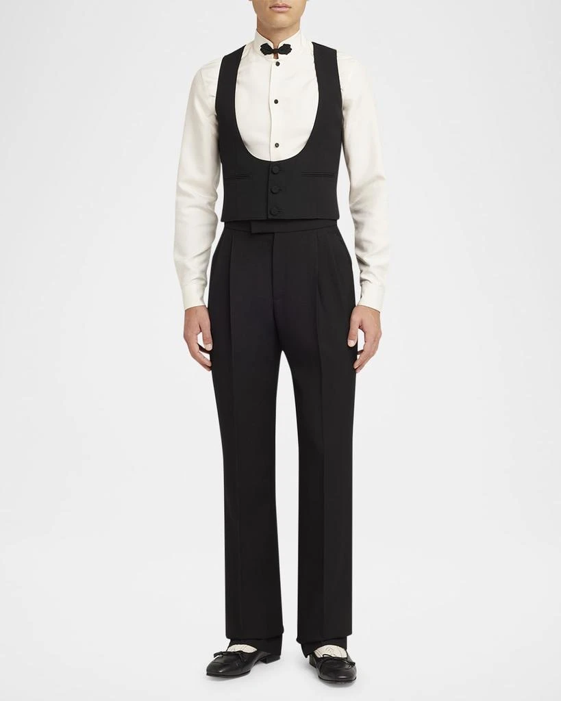 Valentino Men
s VLogo-Heel Leather Flats 3