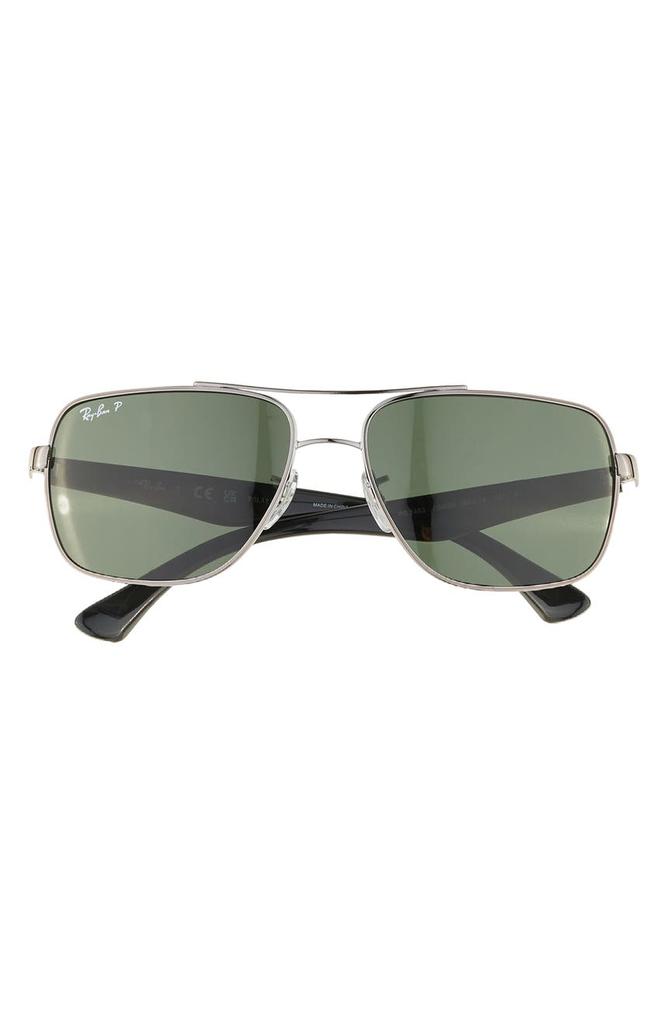 Ray-Ban 60mm C-DBL Navigator Sunglasses