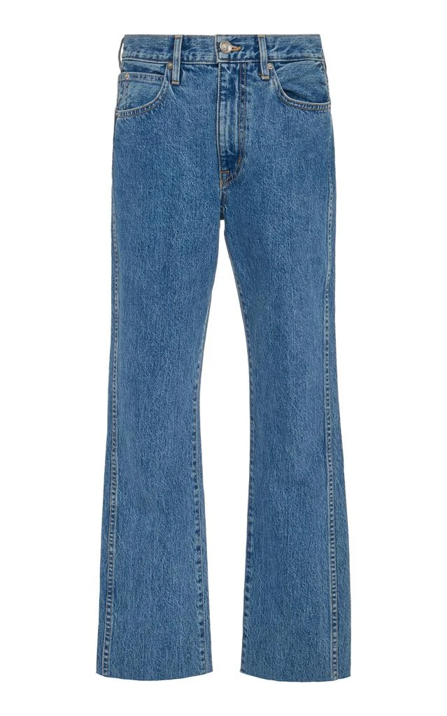 SLVRLAKE SLVRLAKE - Hero Rigid High-Rise Straight-Leg Jeans - Medium Wash - 27 - Moda Operandi 1