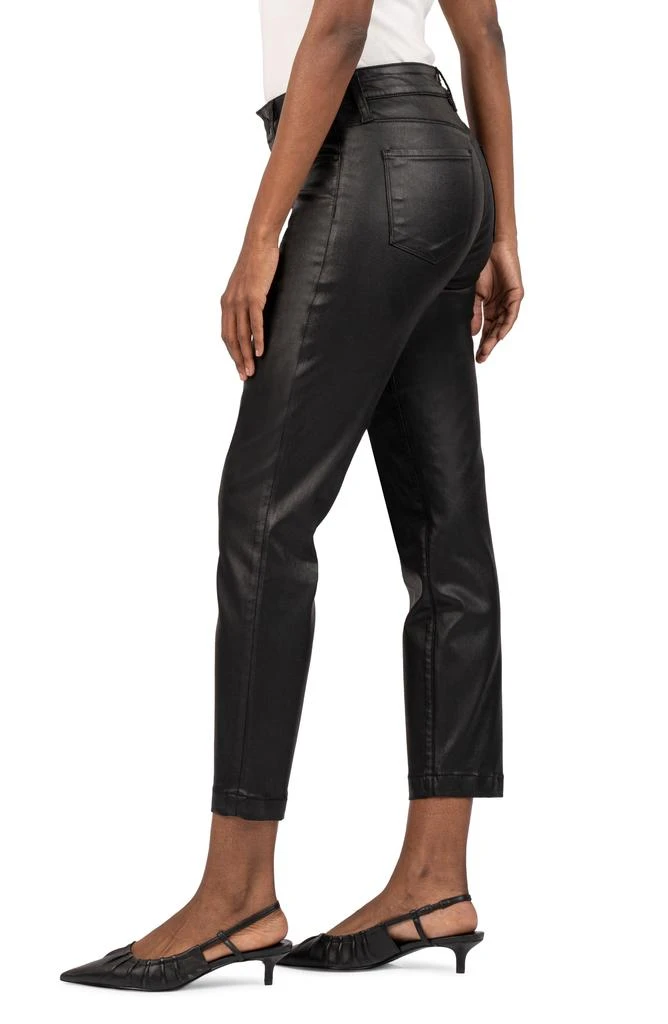 KUT from the Kloth Reese Coated Ankle Slim Straight Leg Jeans 3