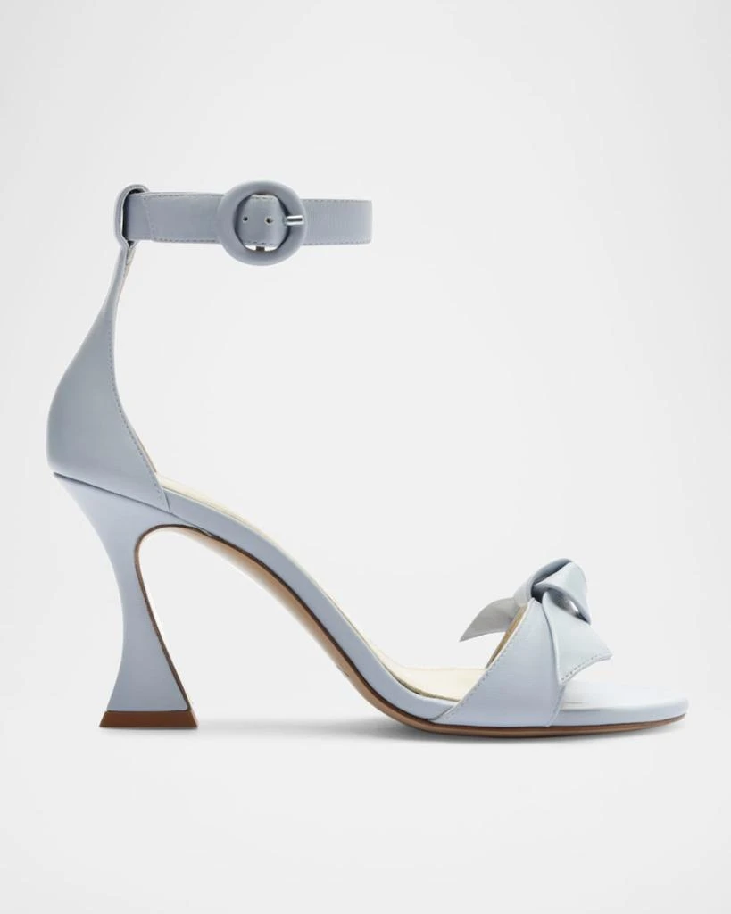 Alexandre Birman Clarita Knot Ankle-Strap Leather Sandals 1