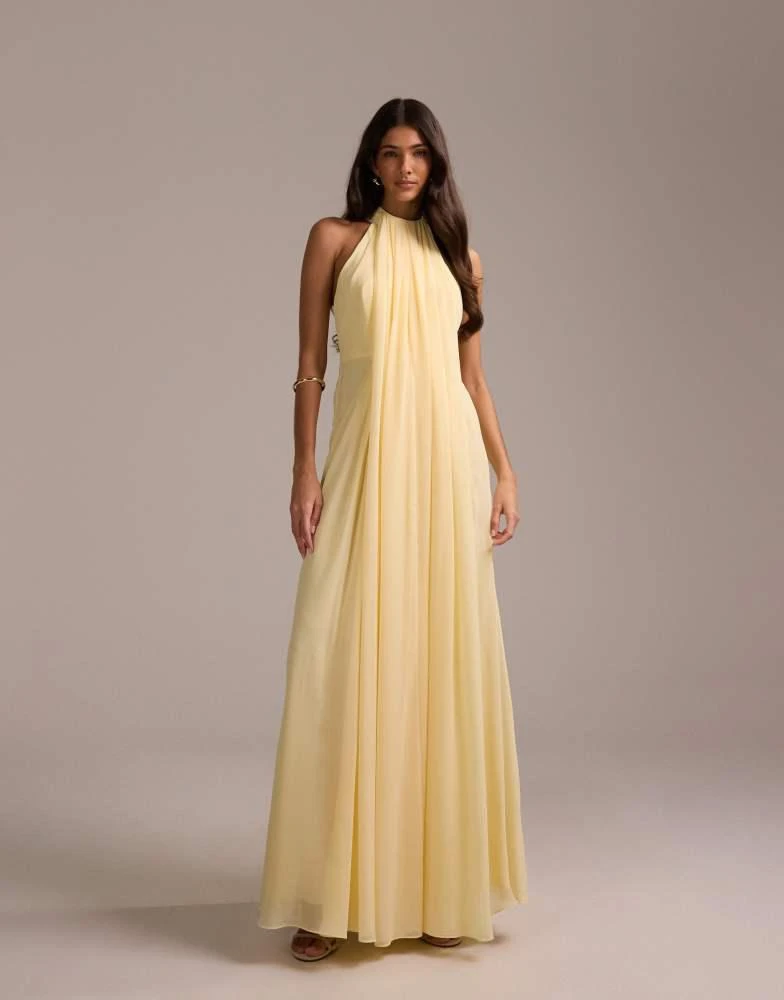 slim fit dress slacks Turquoise Grecian Halter Long Formal Prom Evening Dress Size 12 / Turquoise main image 1