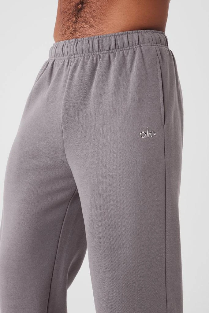Alo Washed Accolade Straight Leg Sweatpant - Cool Grey Wash 4