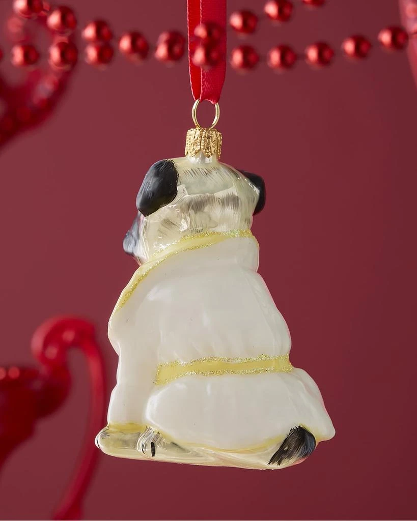 Joy To The World Collectibles Pug W/ Rubber Ducky Sweater Christmas Ornament 2