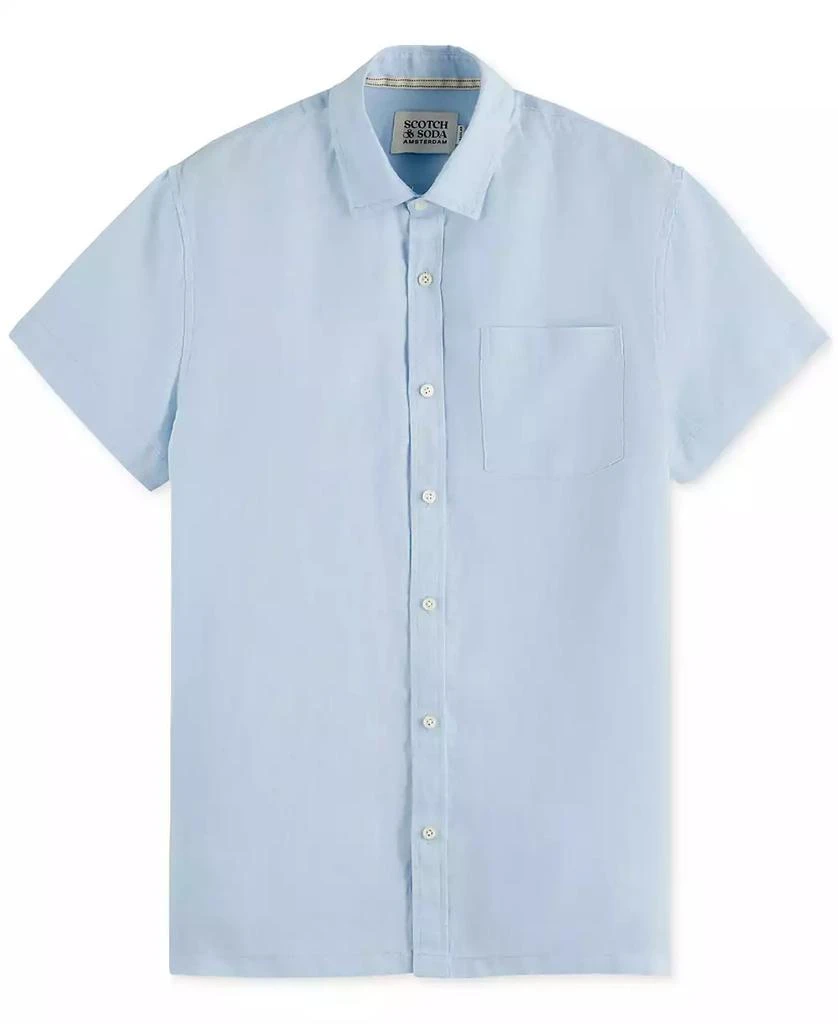 Scotch & Soda Men's Short-Sleeve Linen Shirt 5