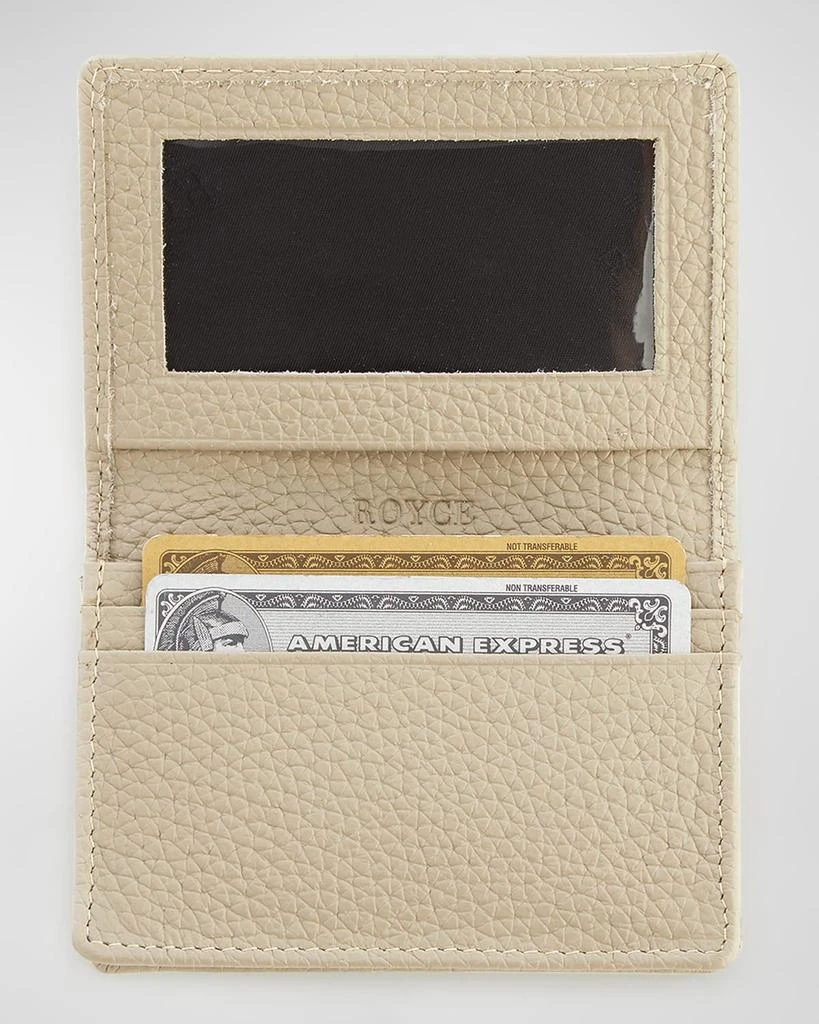 ROYCE New York Monogrammed Leather Card Holder Wallet 2