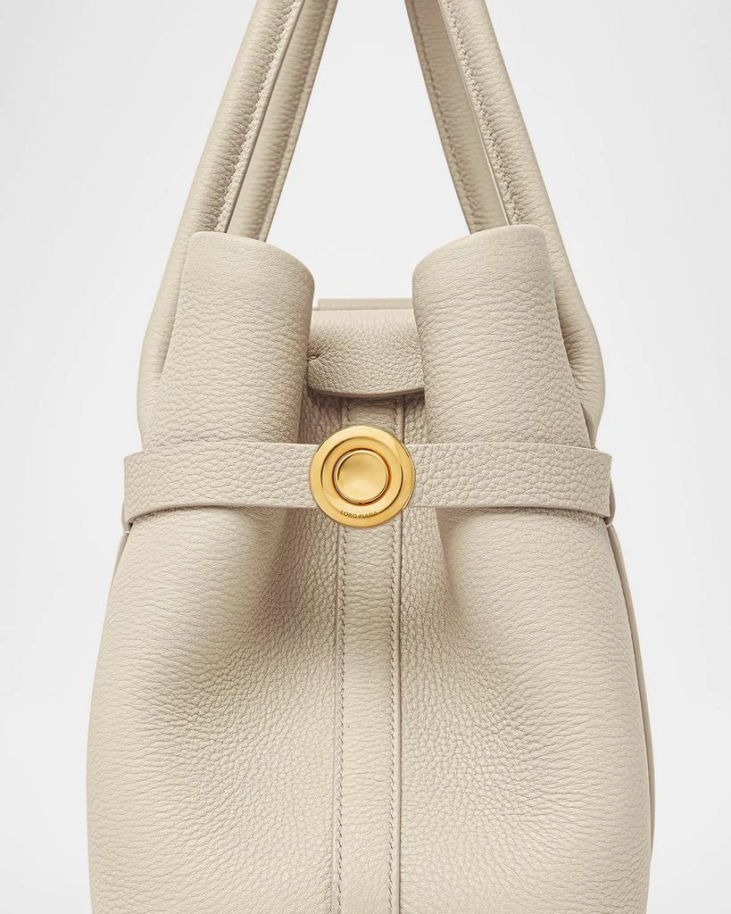 Loro Piana Ghiera Small Leather Shopper Tote Bag 5