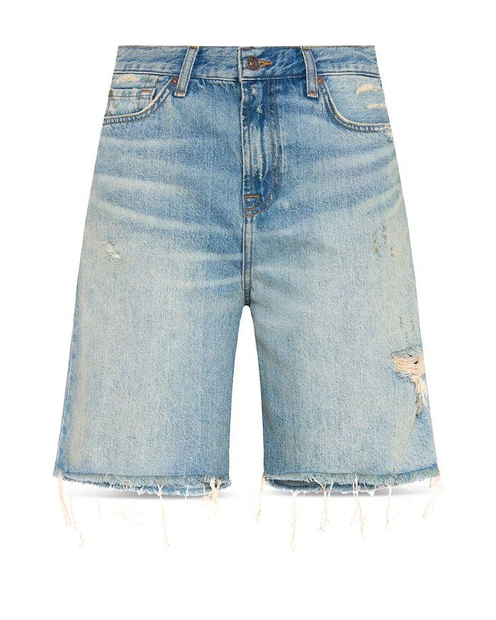 7 For All Mankind Lola High Rise Jean Shorts in Peaches 6