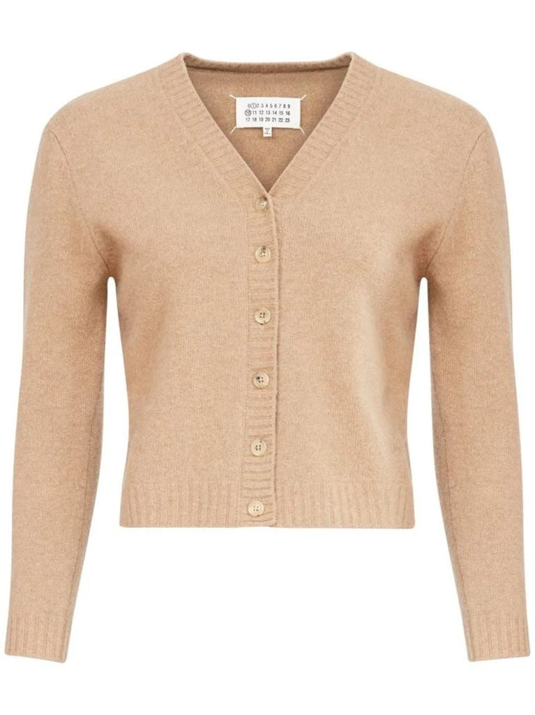 MAISON MARGIELA Maison Margiela V-Neck Wool Cardigan 1