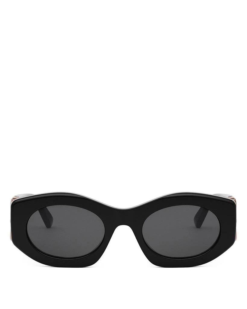 BVLGARI Calla Oval Sunglasses, 51mm 4