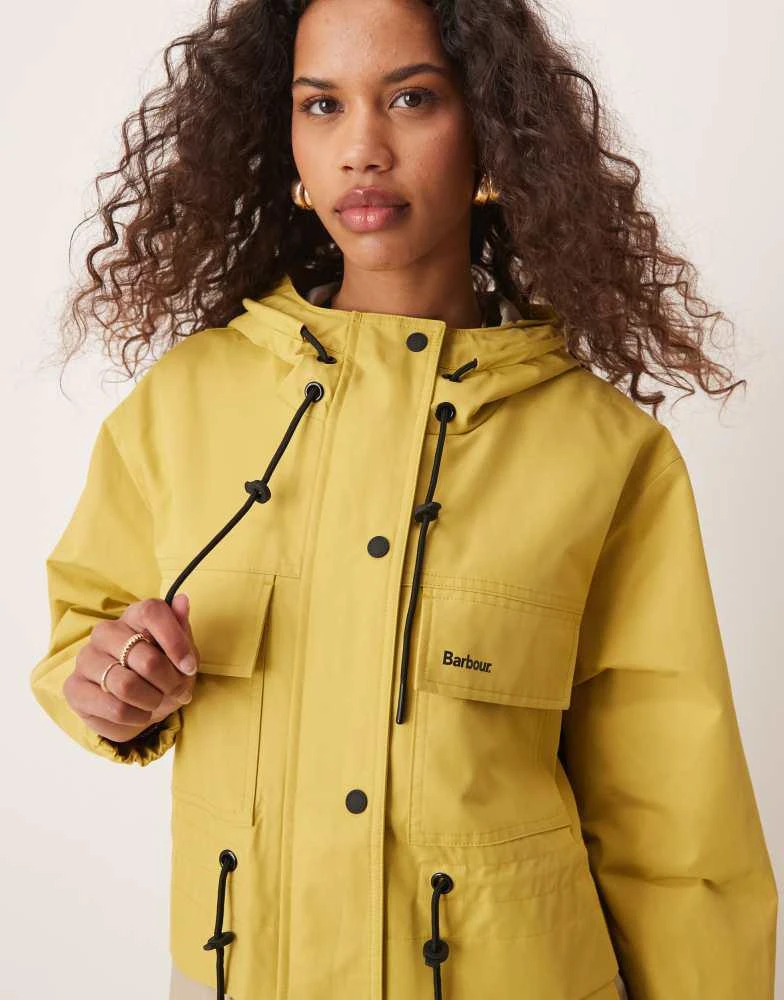Barbour Barbour Evie showerproof rain coat in beige 2