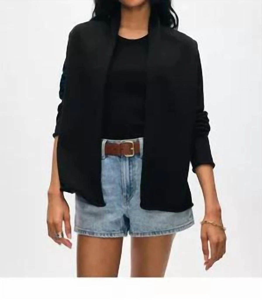 White + Warren White + Warren - Organic Cotton Mini Trapeze Cardigan 2