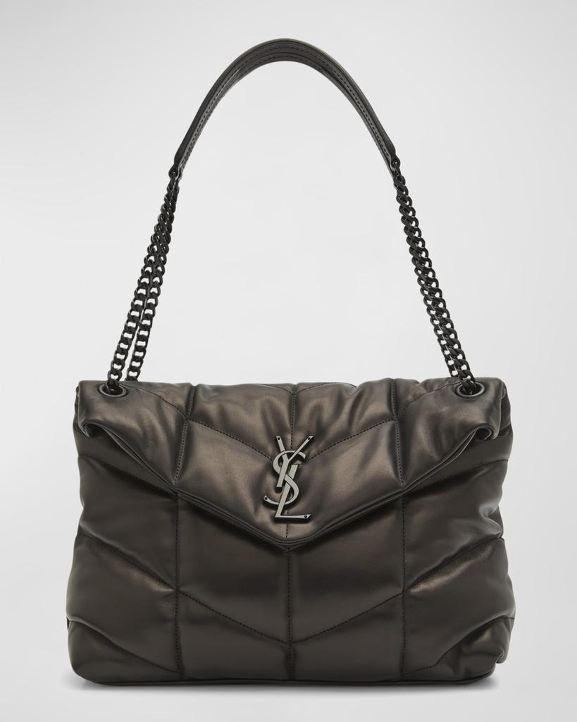 Yves Saint Laurent Lou Puffer Medium YSL Shoulder Bag in