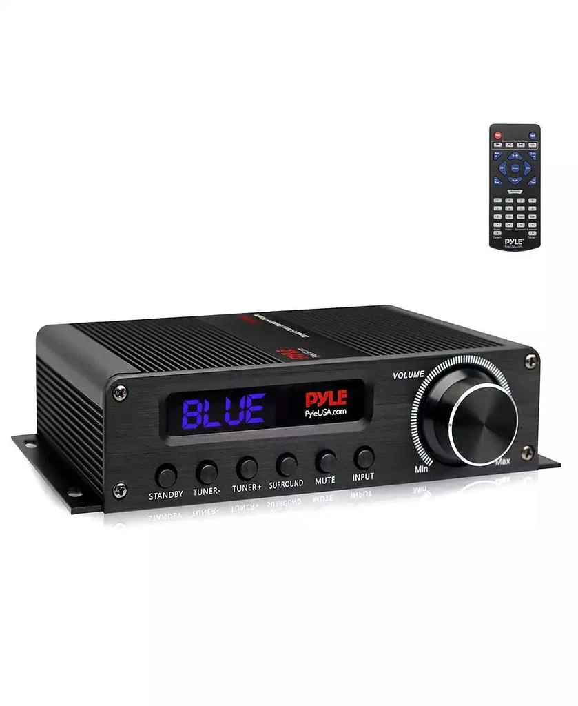 Pyle 5.1-Channel Wireless Bluetooth Amplifier With HDMI Output, FM Radio, 
Digital LED Display, 100 Watt
