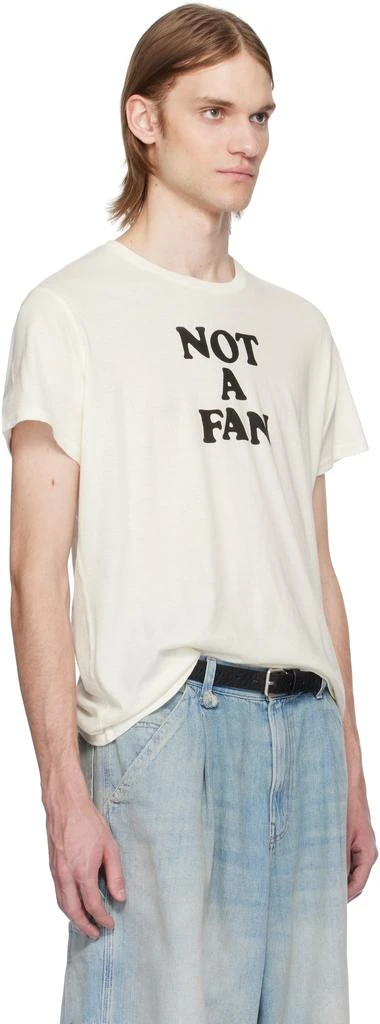 R13 Off-White 'Not A Fan' Boy T-shirt 2