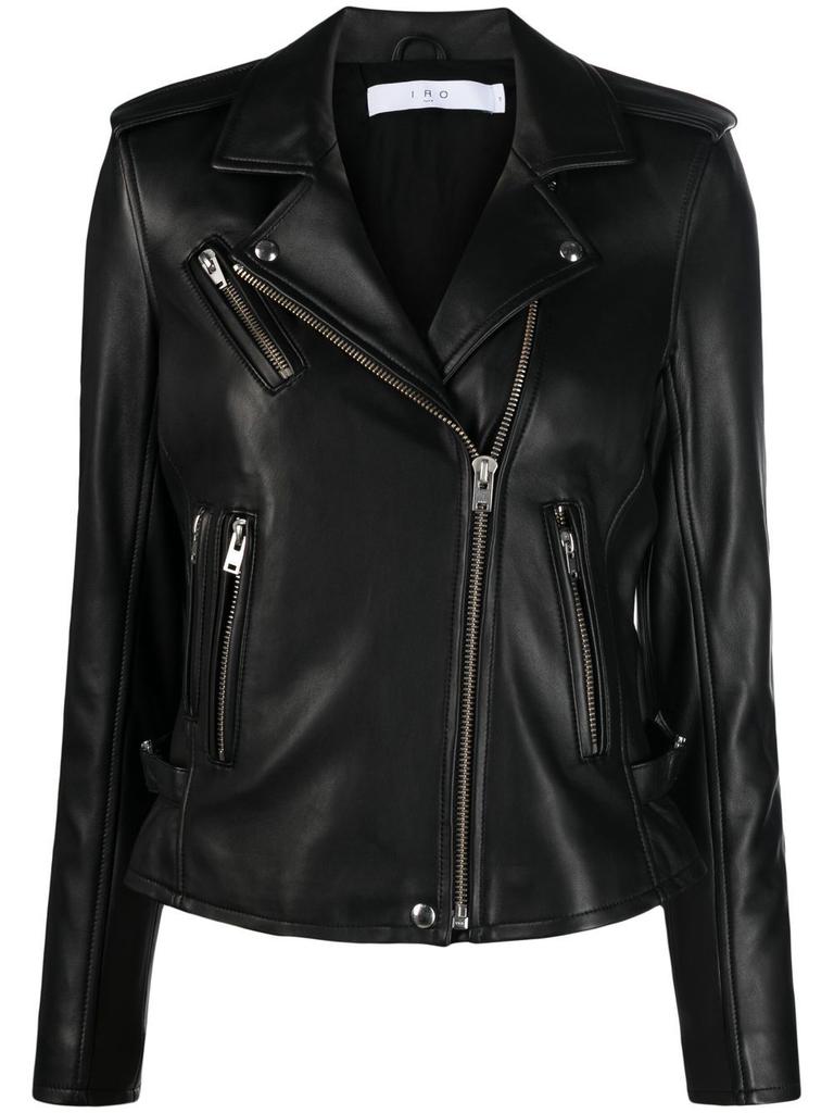IRO Iro Newhan Asymmetric-Detailed Leather Jacket - Jackets