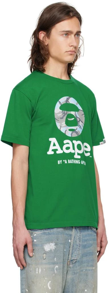 AAPE by A Bathing Ape Green Moonface Camo T-Shirt 2