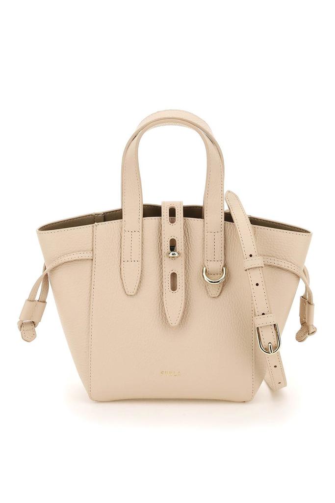 Furla Furla Net Logo Printed Mini Tote Bag
