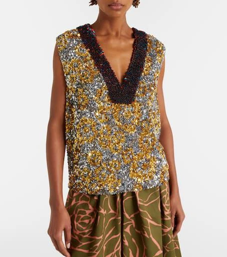 Dries Van Noten Sequined top 3