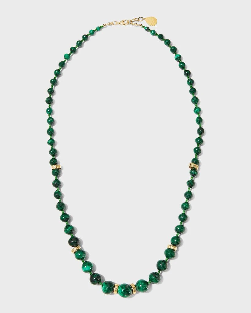 Devon Leigh Cascading Malachite Necklace 1