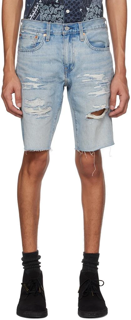 Levi's Blue 412 Denim Shorts 1