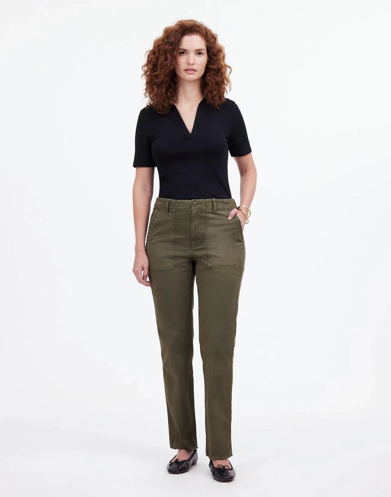 Madewell The Slim Straight Utility Pant in Garment Dye 1