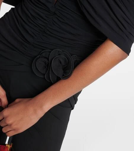 Magda Butrym Off-shoulder cropped jersey blouse 5