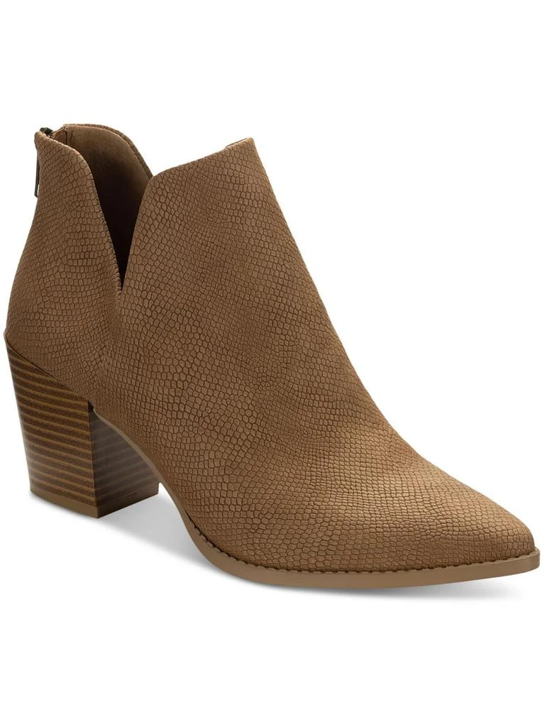 Sun + Stone Eliza Womens Faux Leather Almond Toe Ankle Boots 4