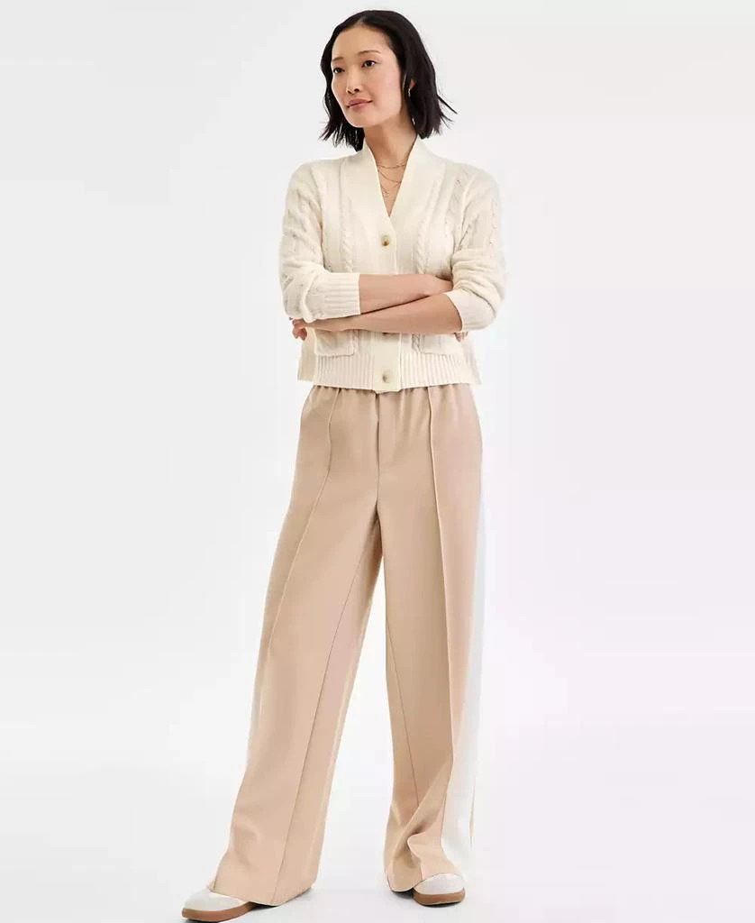 Charter Club Women
s Cable-Knit Cropped Cardigan Sweater, Macy
s Exclusive