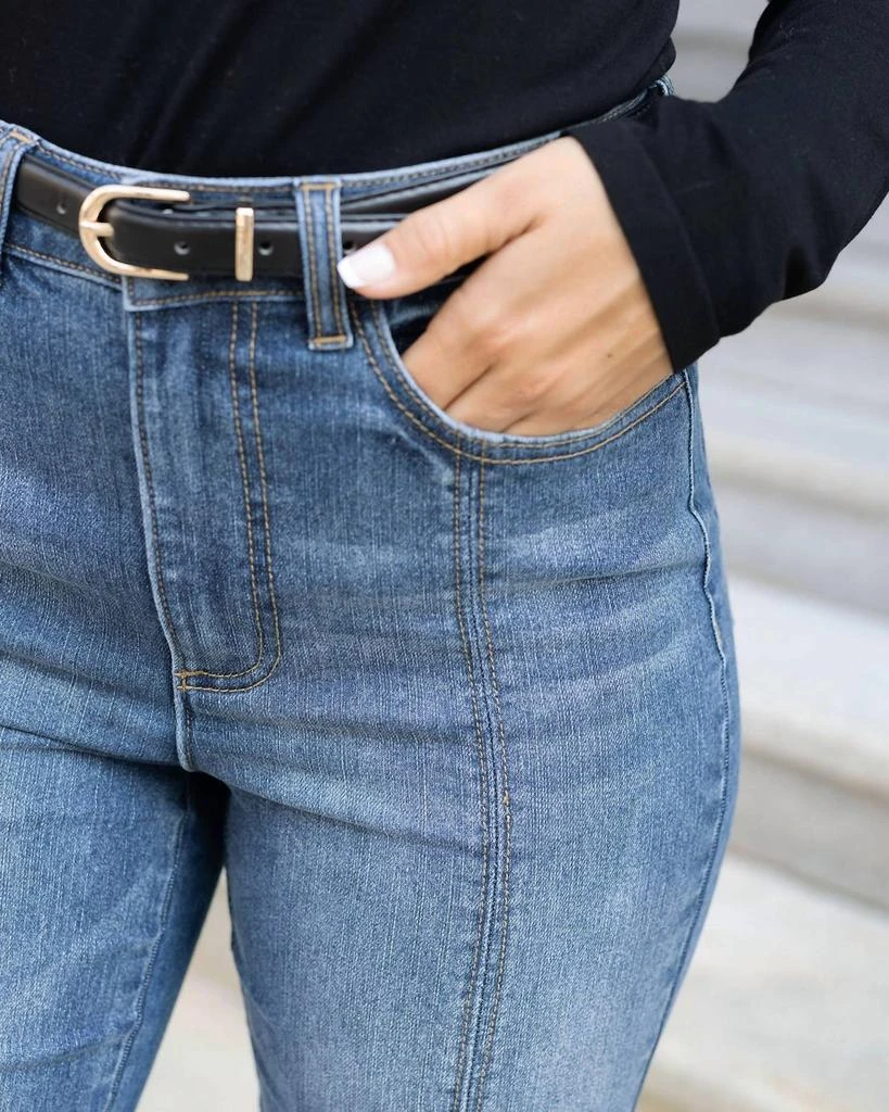 Grace and Lace Grace And Lace - Front Slit Jeans 3
