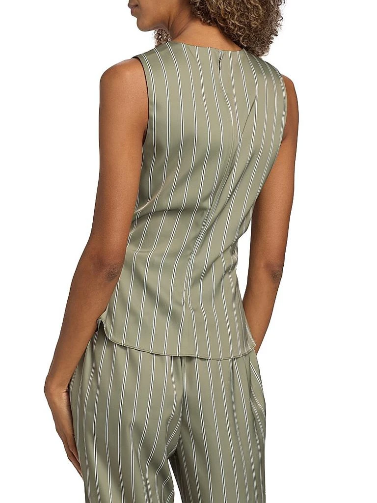 Ramy Brook Veronika Striped Draped Sleeveless Top 5