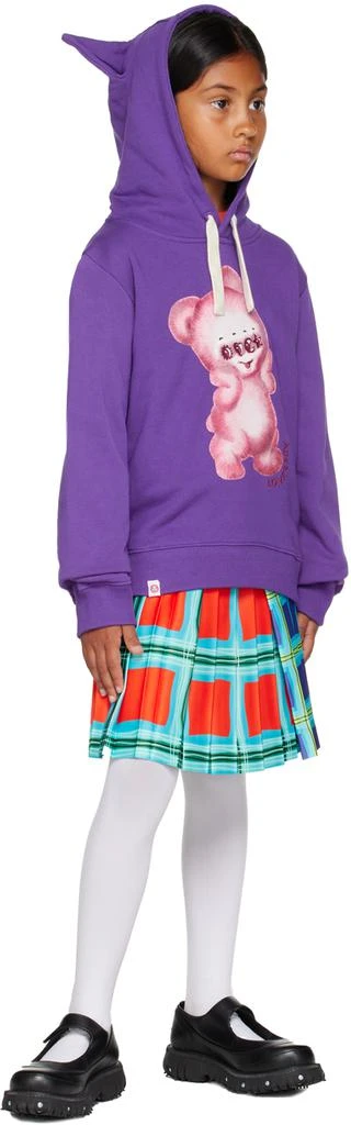 Charles Jeffrey Loverboy Kids Multicolor Check Skirt 4