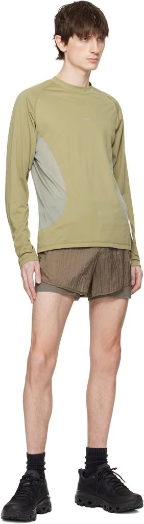 Satisfy Khaki & Gray AuraLite Tech Long T-shirt 4