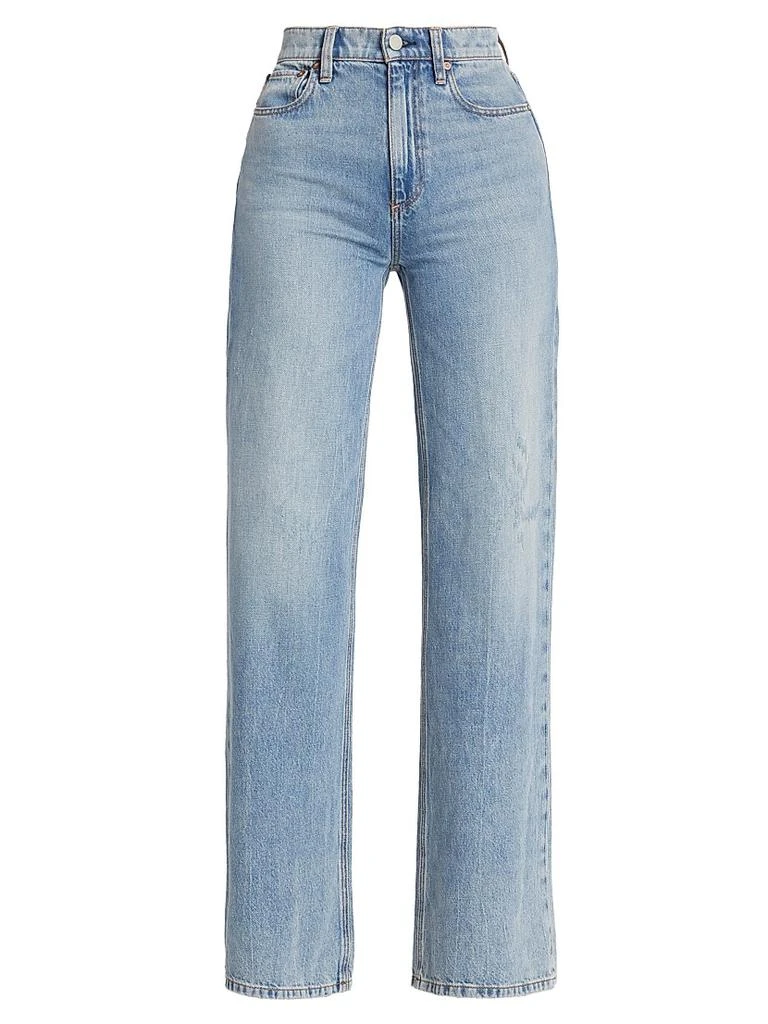 Alice + Olivia Weezy High-Rise Straight Jeans 1