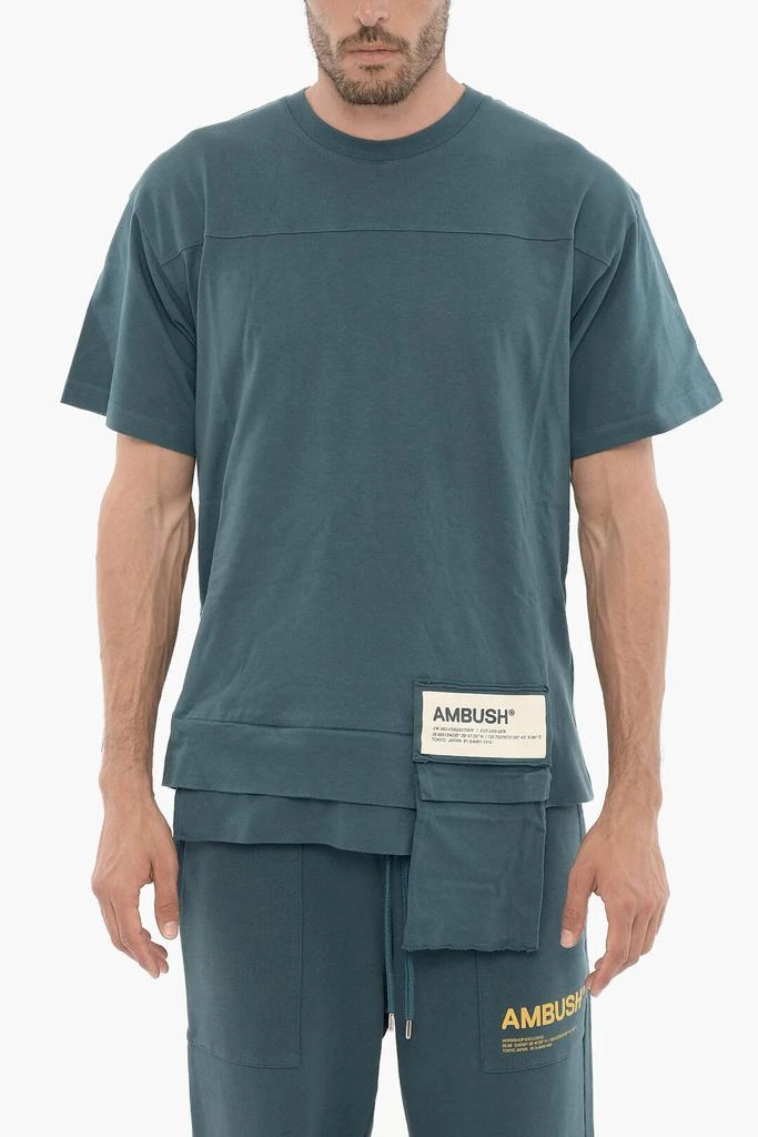 Ambush Ambush Solid Color Crew-Neck T-shirt with Pocket 1