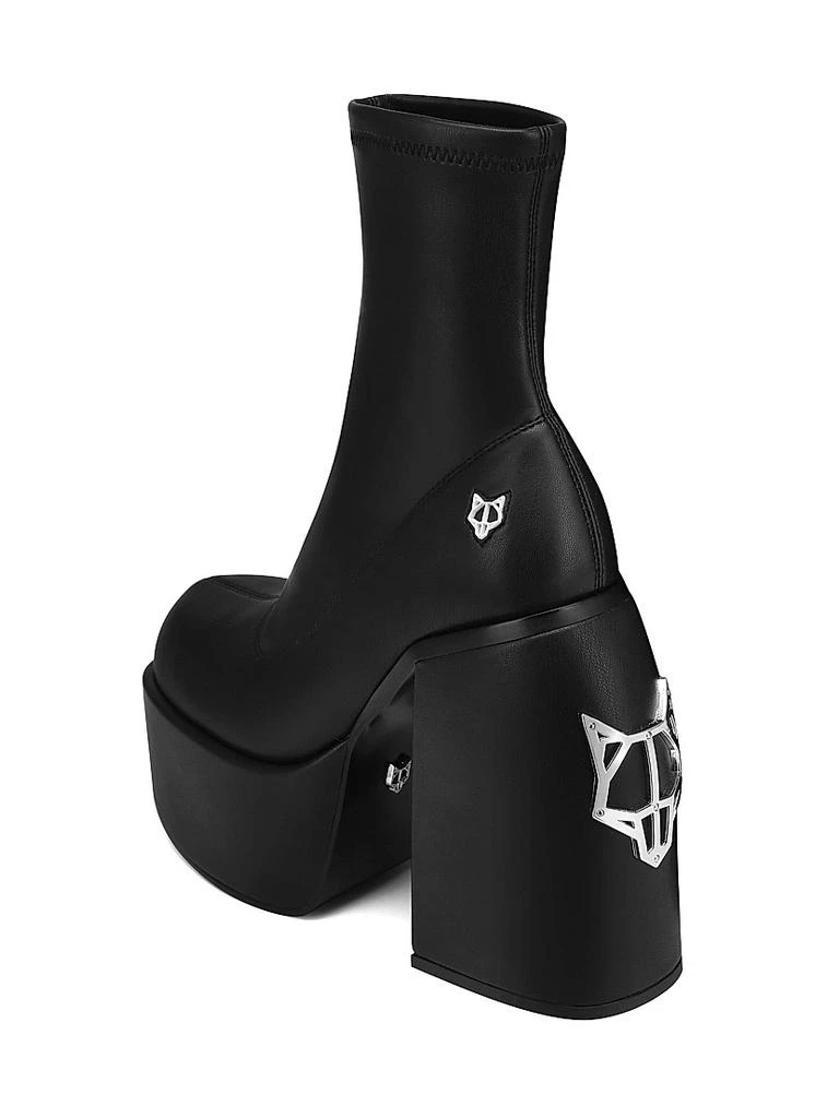 Naked Wolfe Sugar Black Platform Booties 3