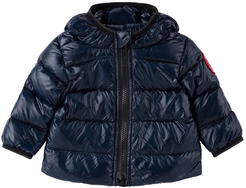 Canada Goose Baby Navy Down Crofton Hoody Jacket 1